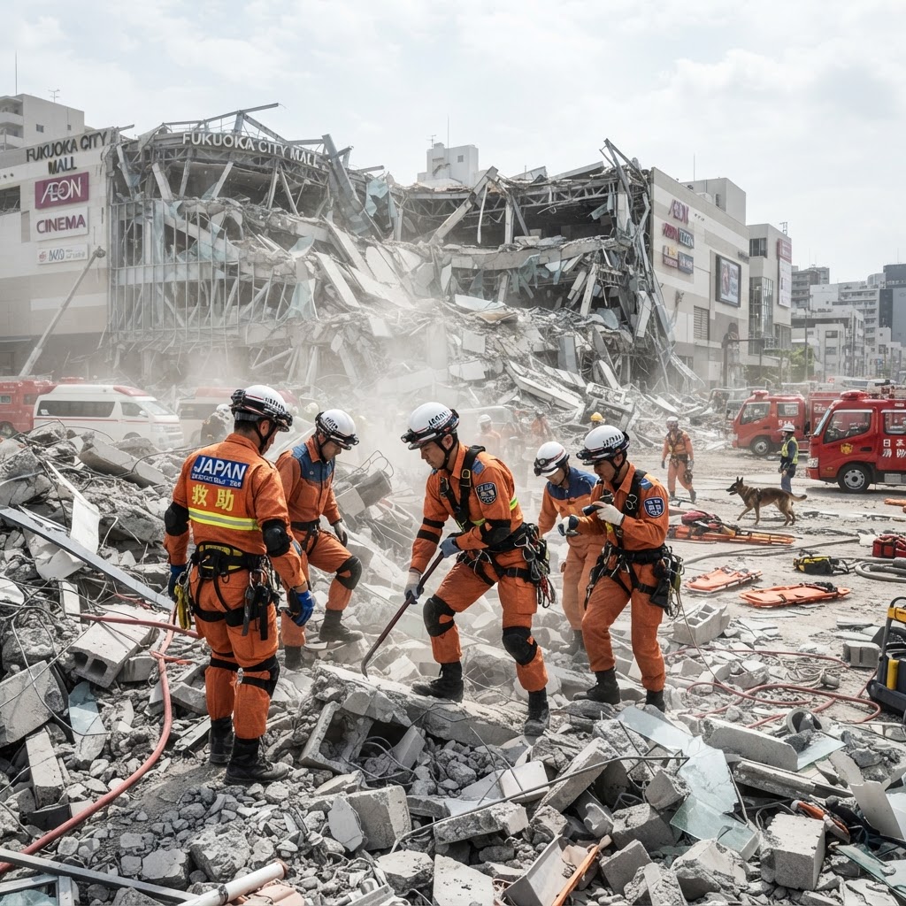 Terremoto in Giappone: sale a 18 il bilancio delle vittime, si scava tra le macerie
