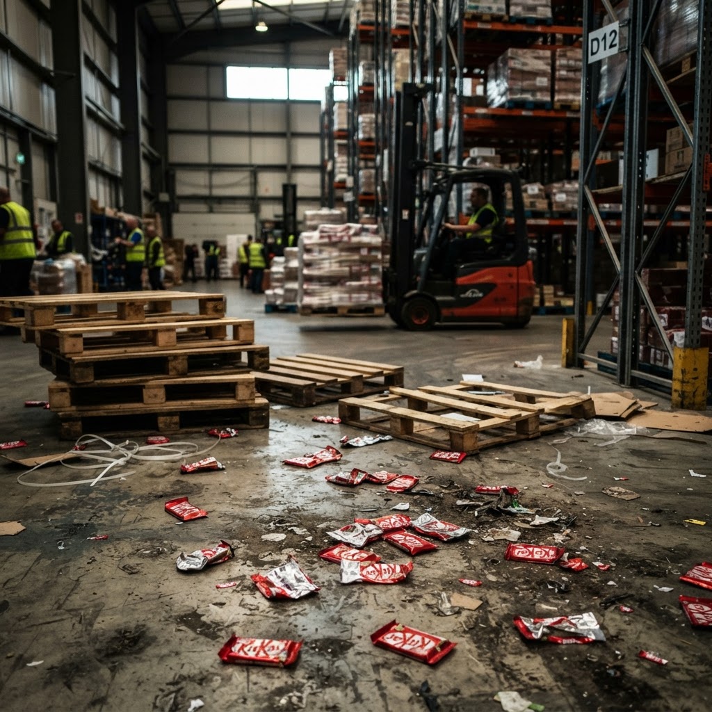 Furto record in Europa: rubate oltre 400.000 barrette KitKat durante il trasporto verso la Polonia