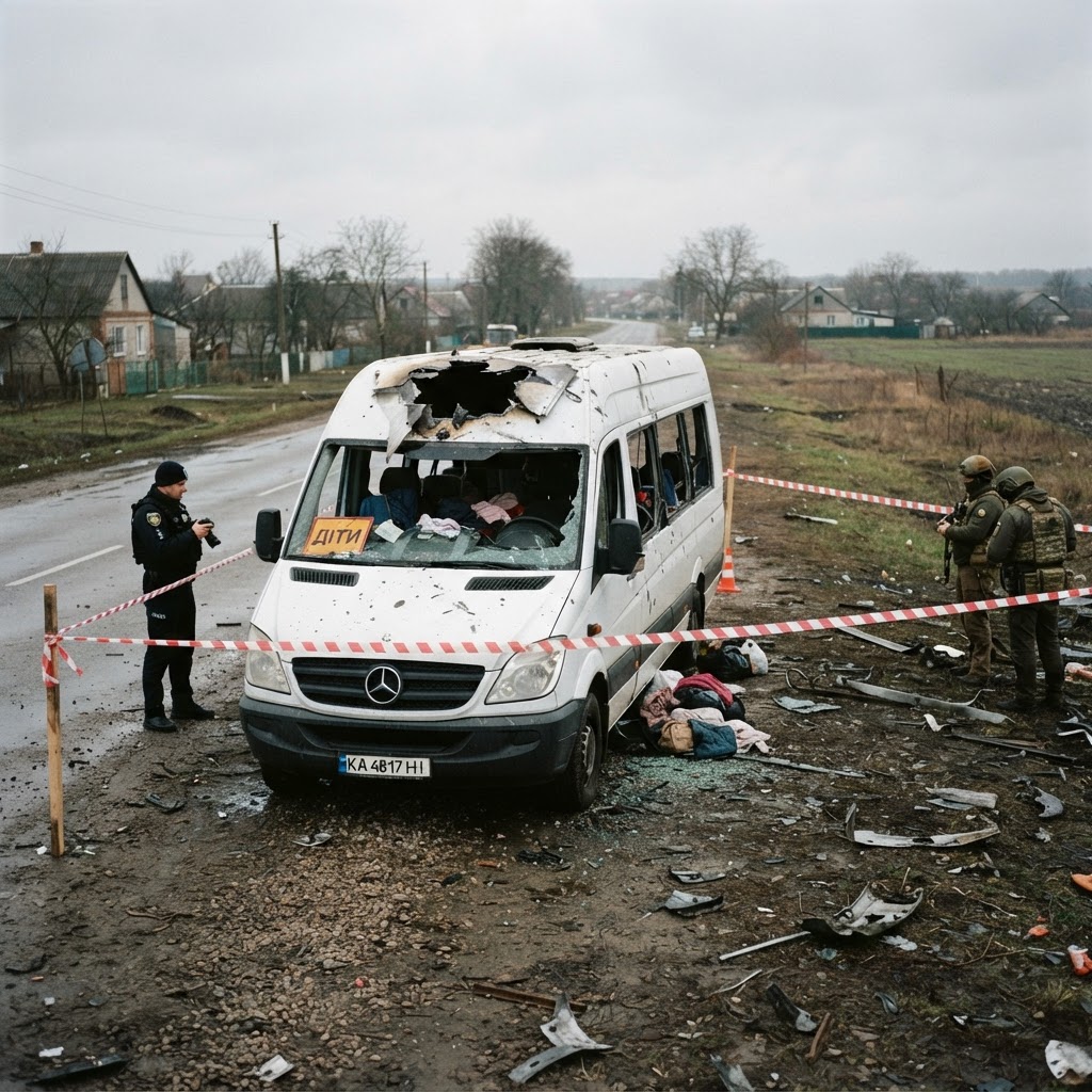 Ucraina, droni russi colpiscono un minibus civile: quattro morti in un attacco "safari"