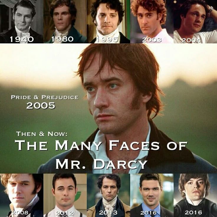 The Many Faces of Mr. Darcy
