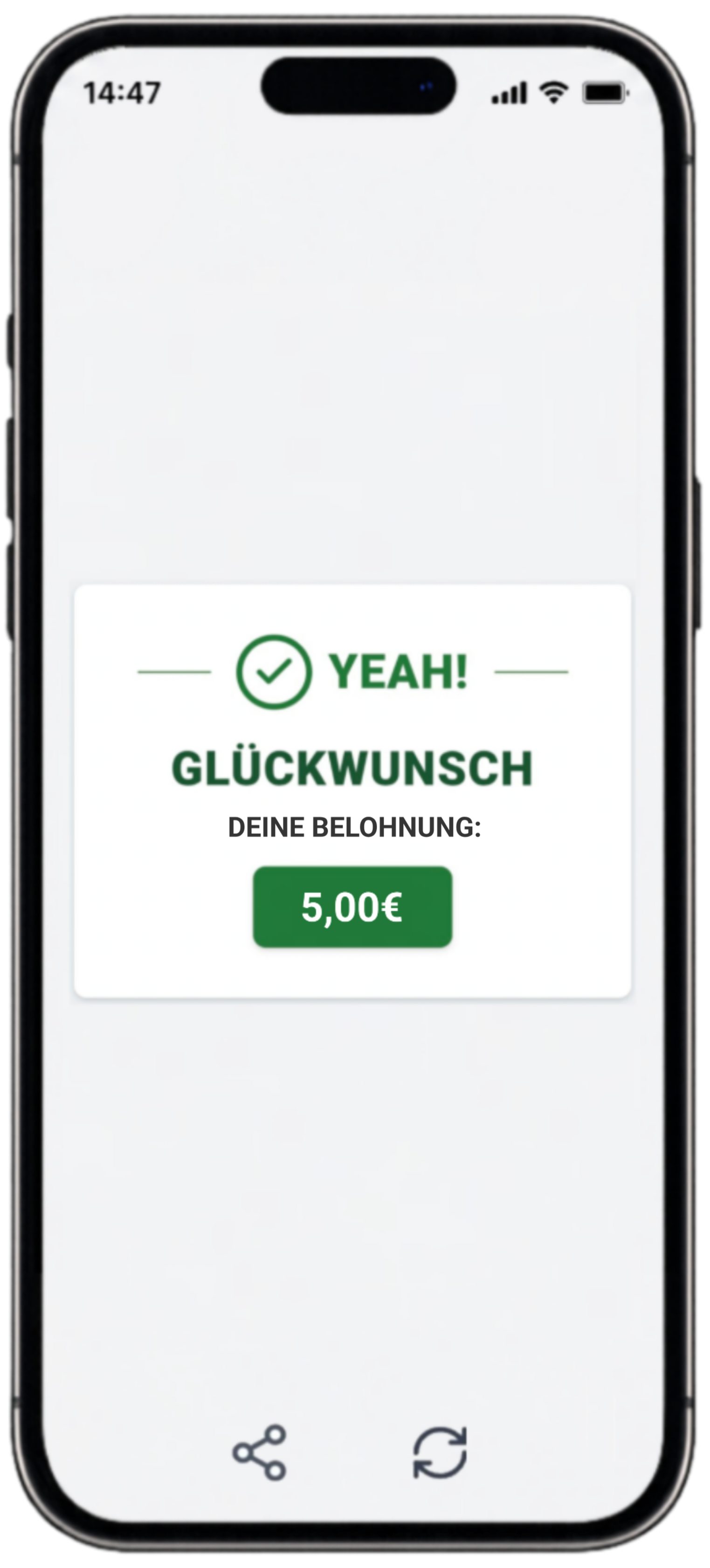 Belohnung für Interaktion