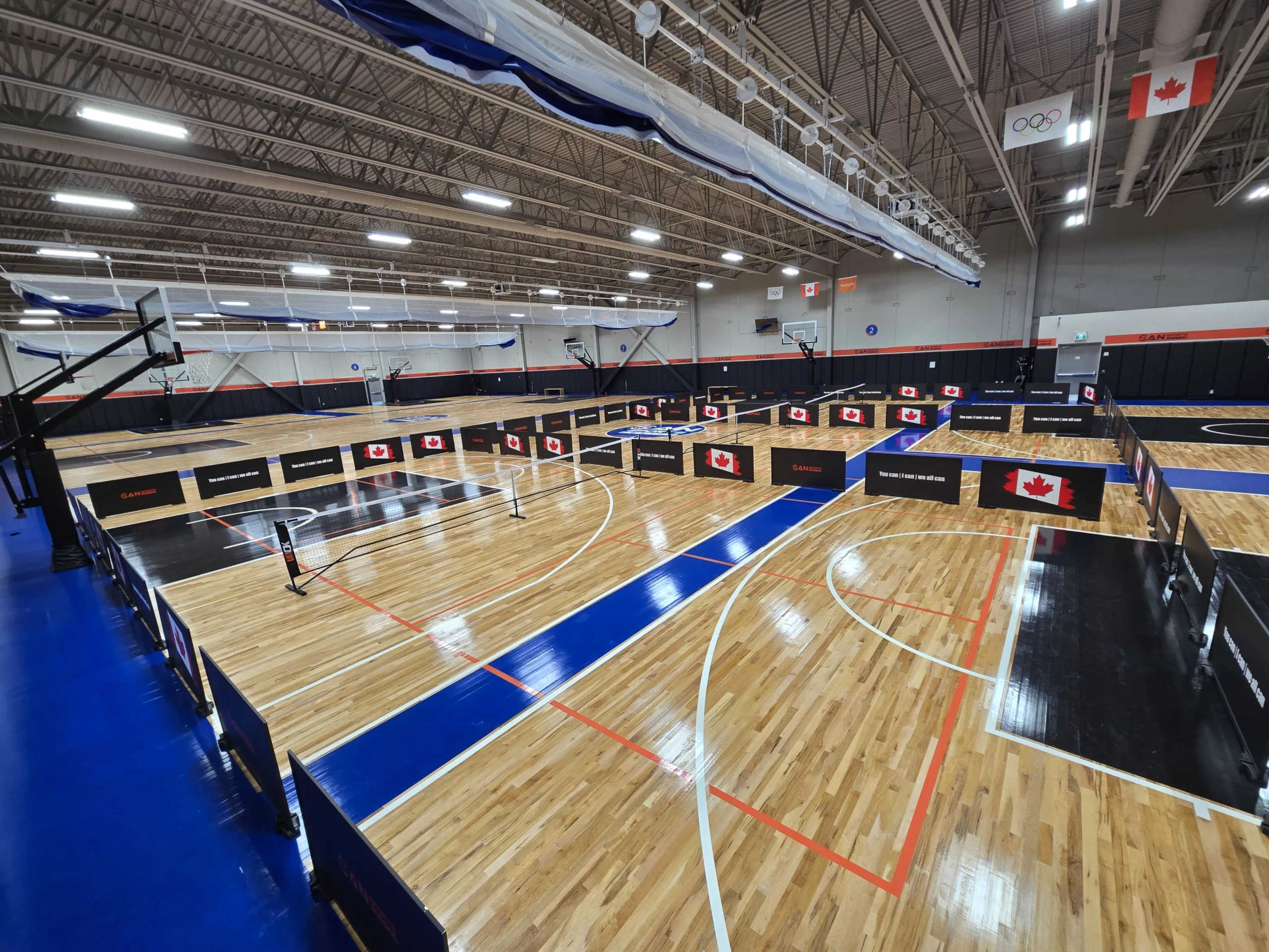 CAN Sports Center indoor pickleball courts in Markham