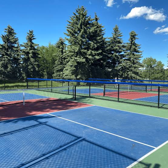 Outdoor pickleball courts