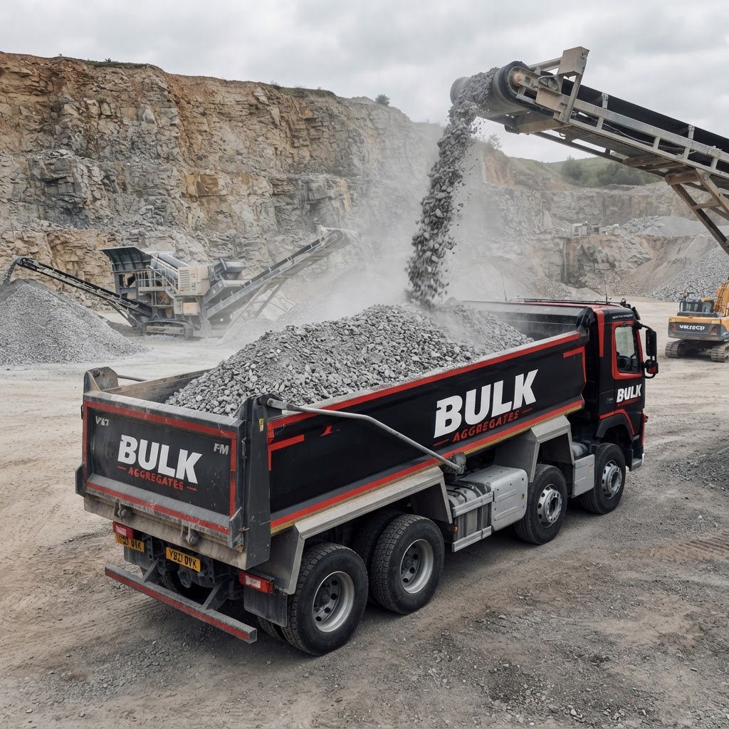 Bulk Aggregates tipper at quarry