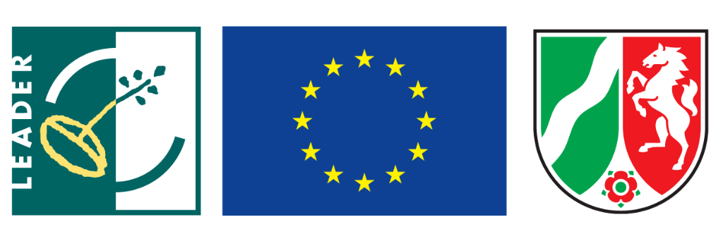 Gefördert durch LEADER NRW, Europäische Union und das Land Nordrhein-Westfalen