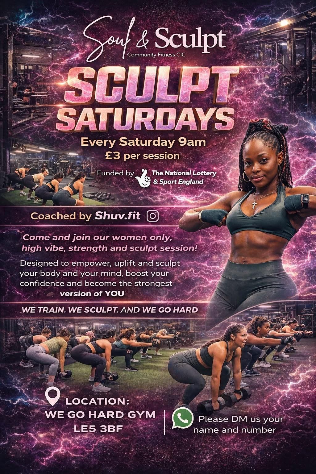 Sculpt Saturdays flyer
