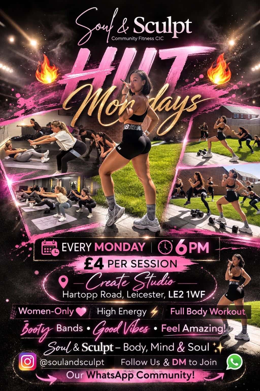HIIT Mondays flyer