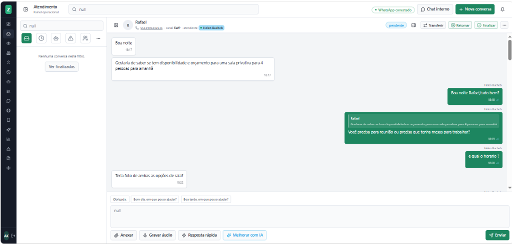 MHR Atende — plataforma de atendimento multiusuário