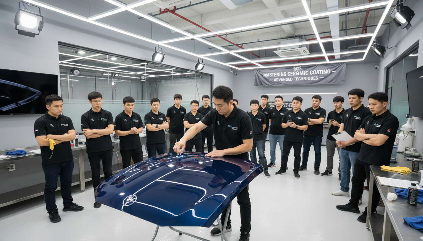 Professional detailing training session