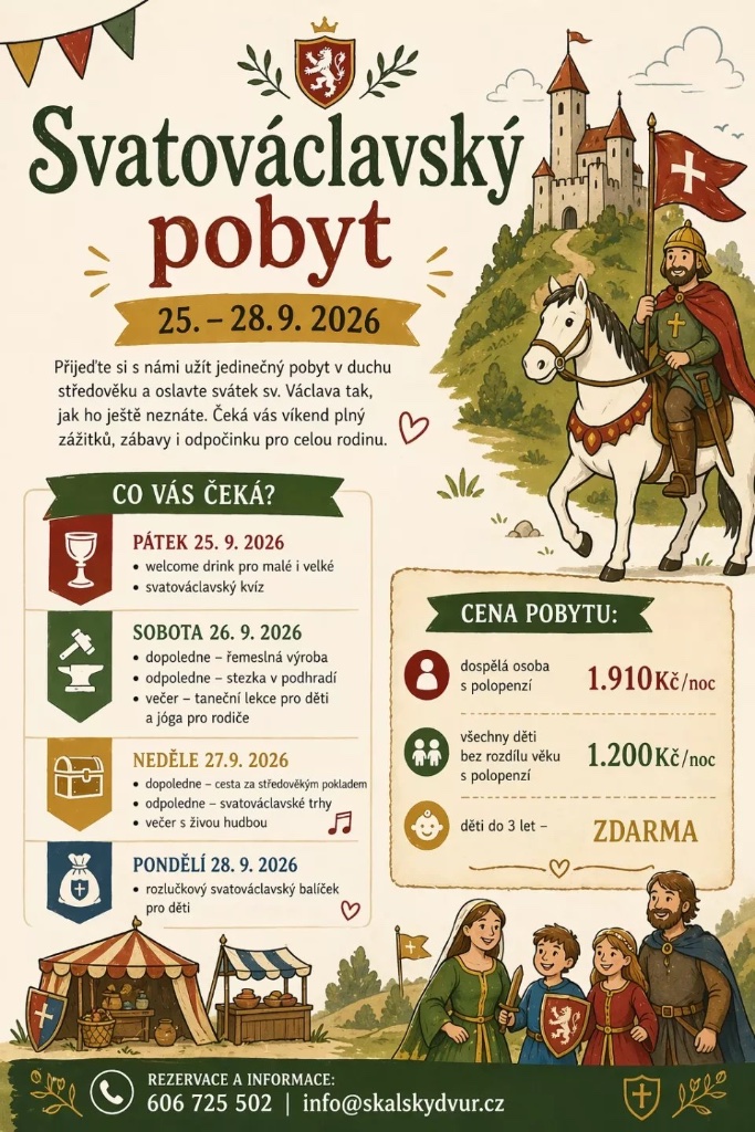 Svatováclavský pobyt – leták
