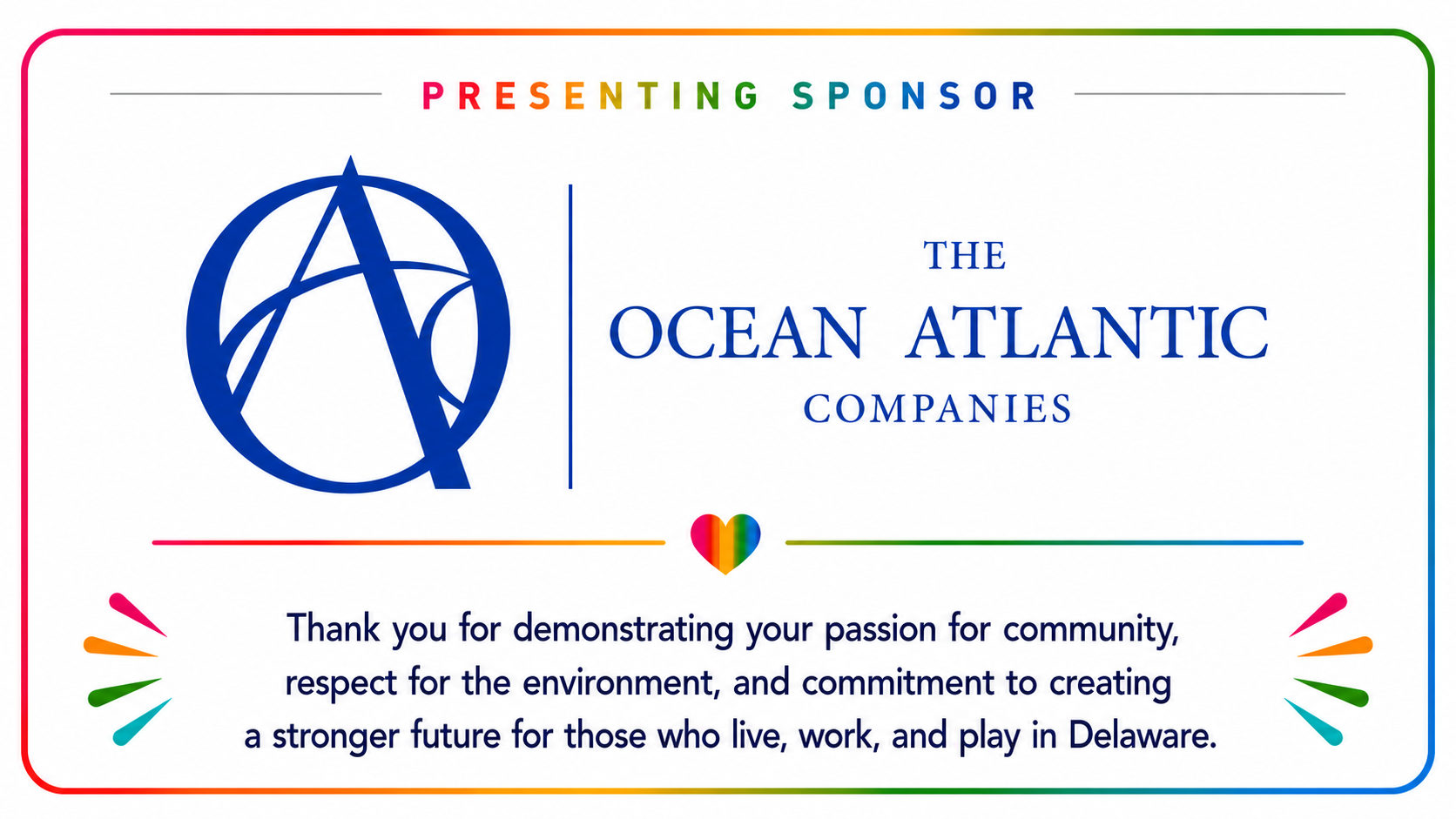 Presenting Sponsor: The Ocean Atlantic Companies