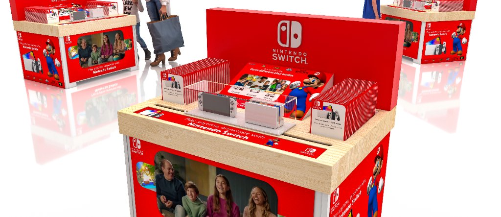 Premium retail point-of-purchase display in studio