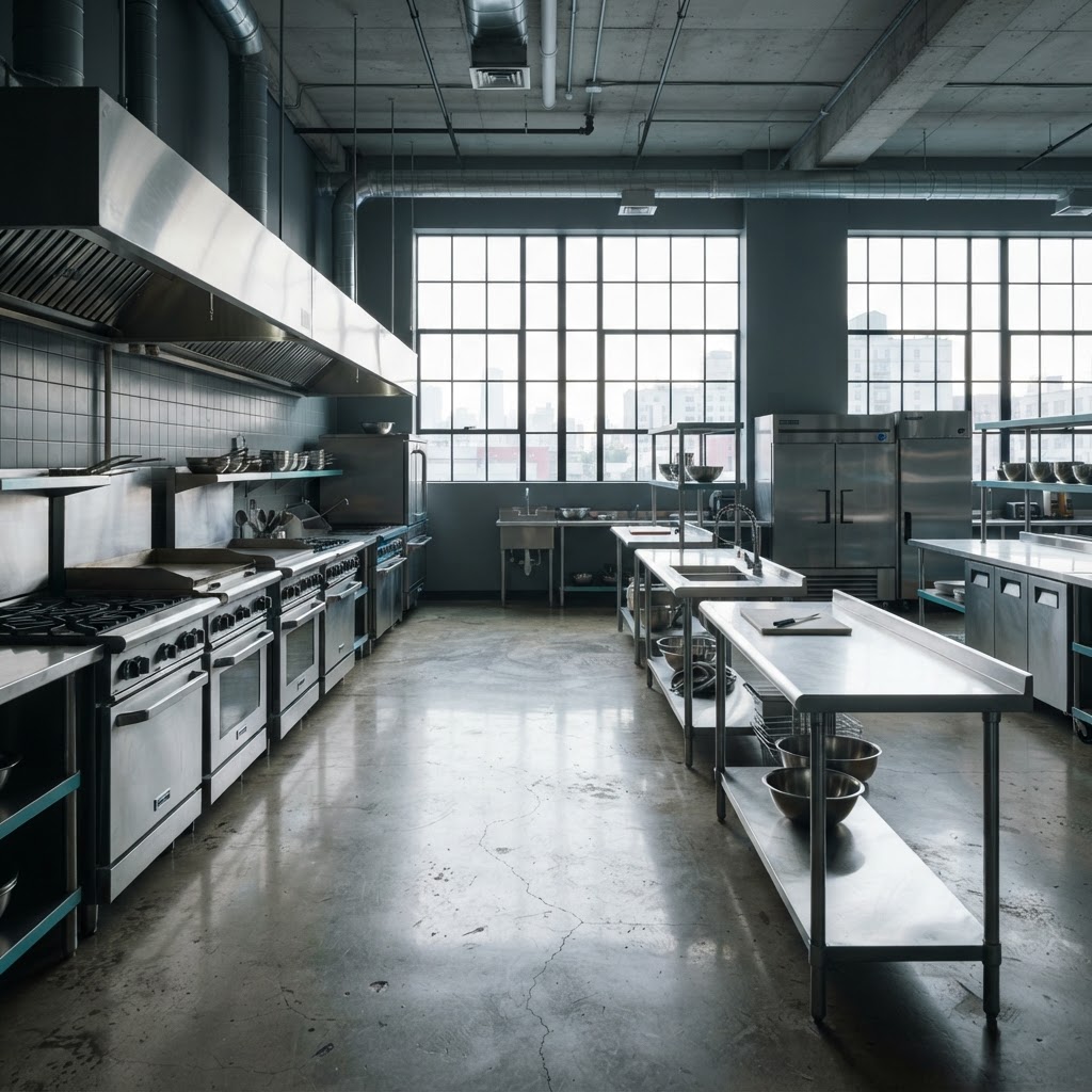 Modern commercial kitchen