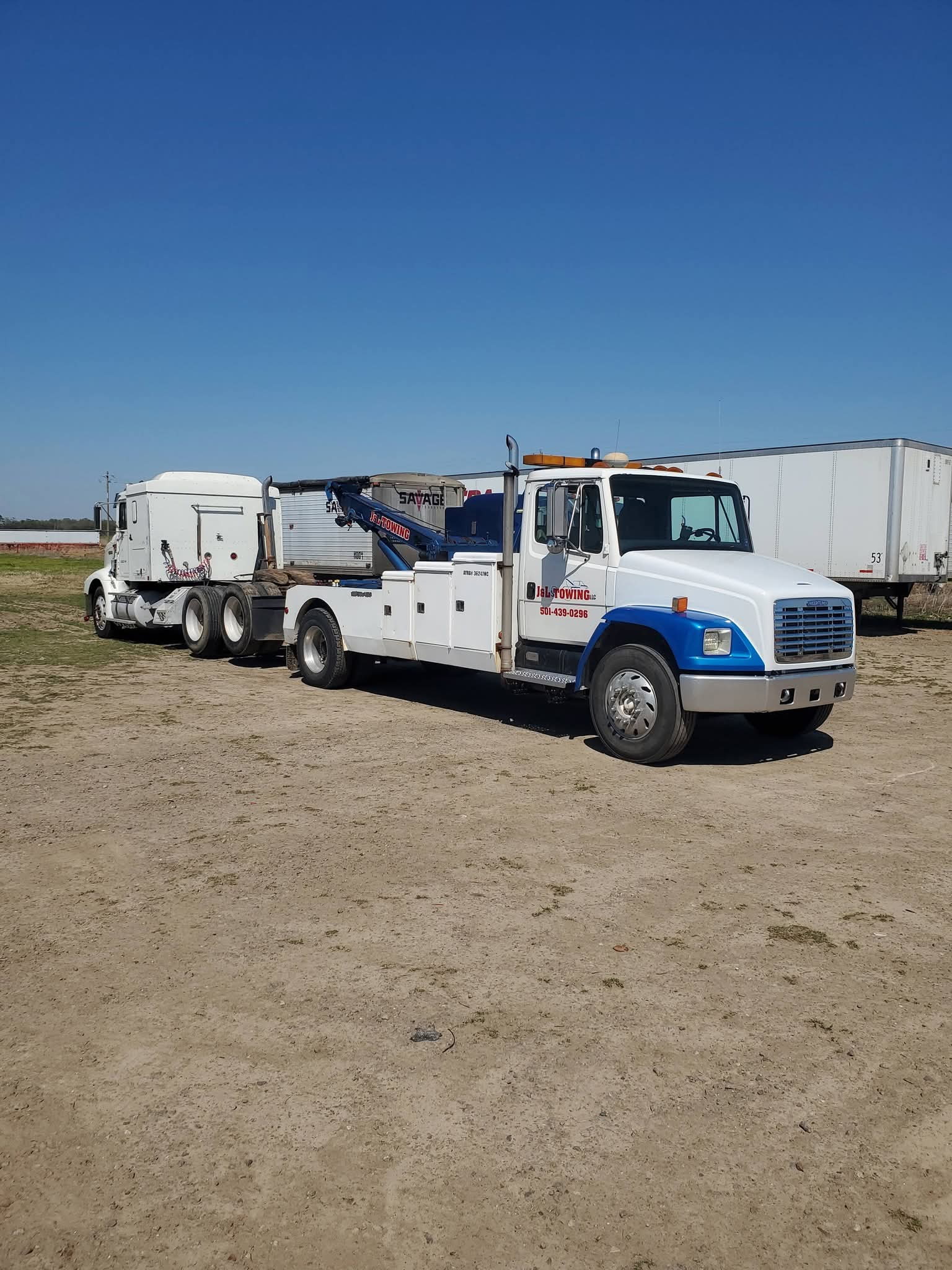 J & L Towing in action 12