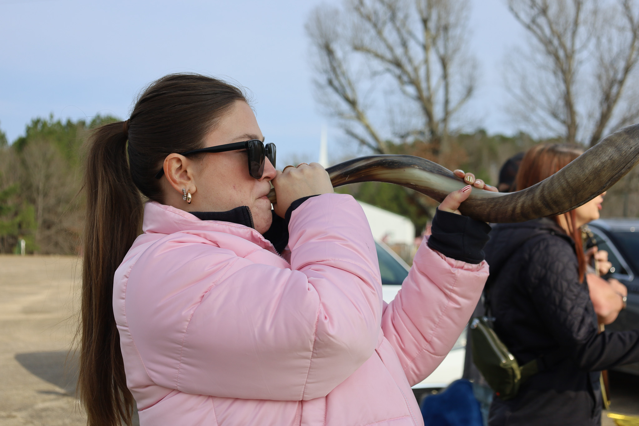 Sounding the shofar