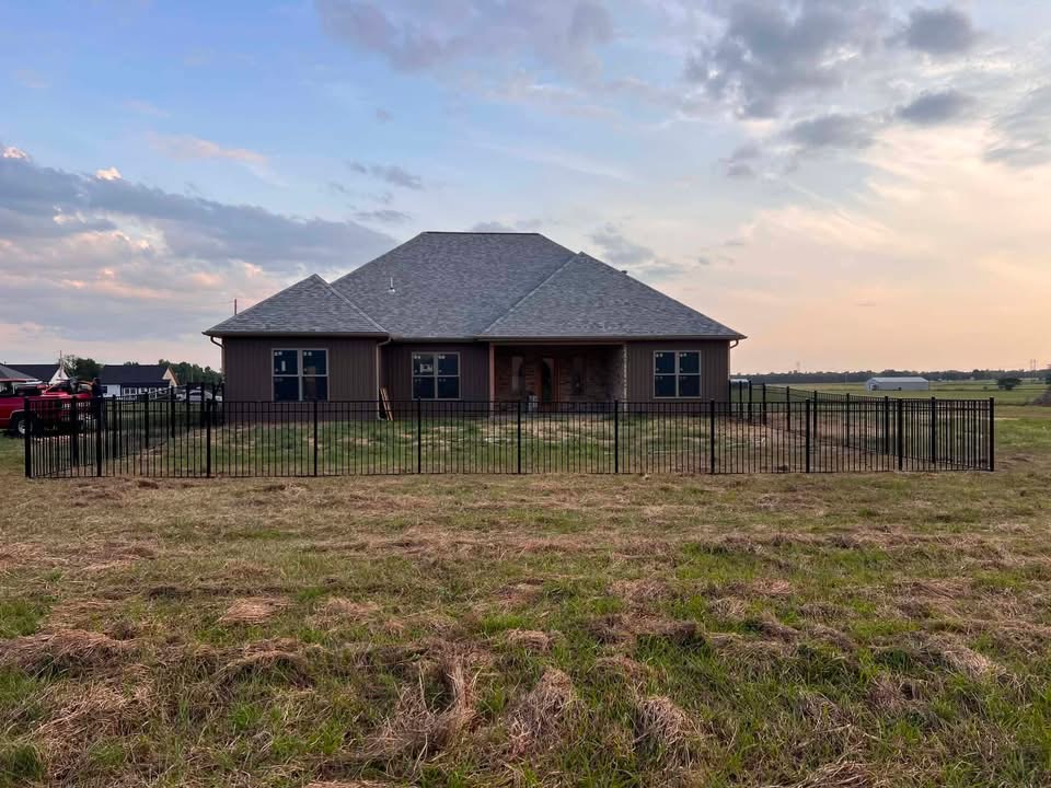 Completed fencing project by McGuires' Wood & Weld, LLC