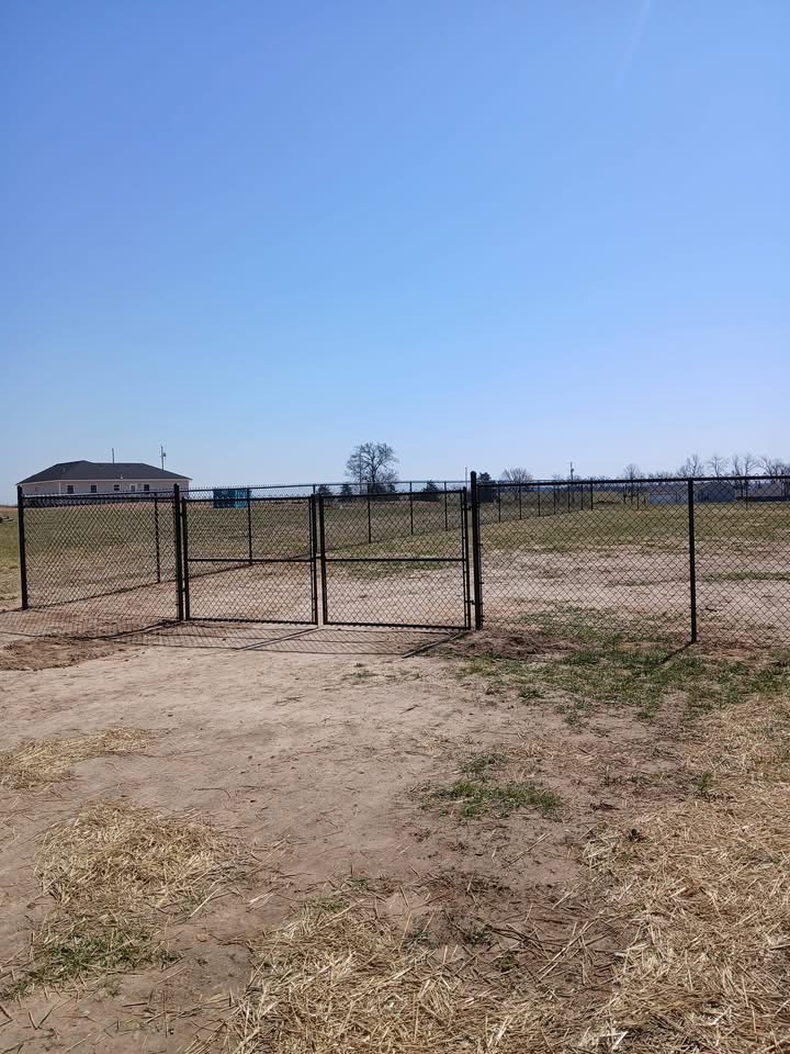 Completed fencing project by McGuires' Wood & Weld, LLC