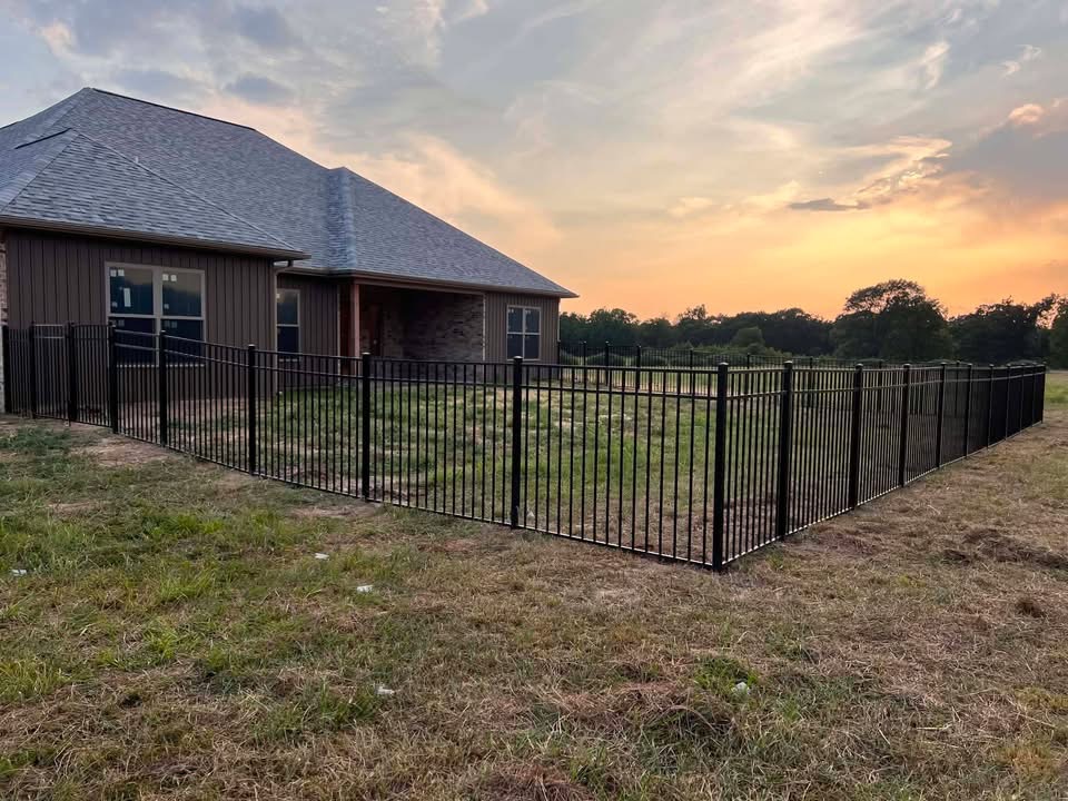 Completed fencing project by McGuires' Wood & Weld, LLC