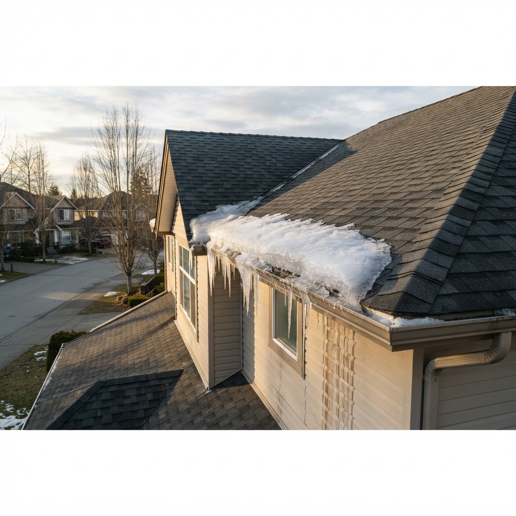 Ice Dams on Your Roof: Why They Form in the Lower Mainland and How to Prevent Them