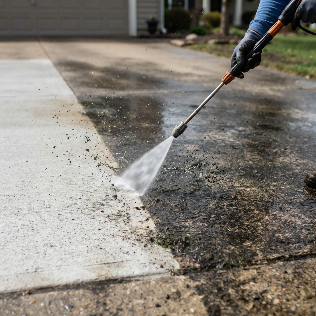 Step 02: The Blast — High-Pressure Wash