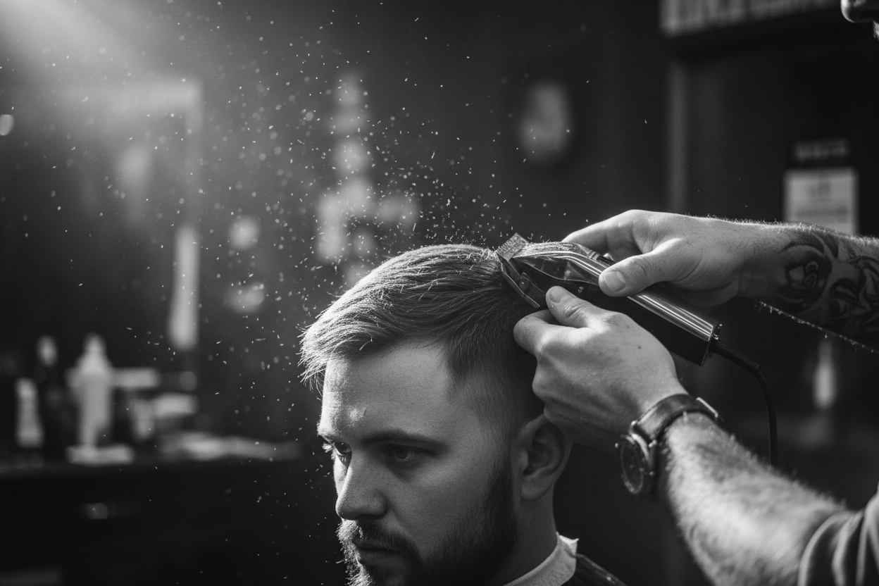 Electric clipper creating a precise fade