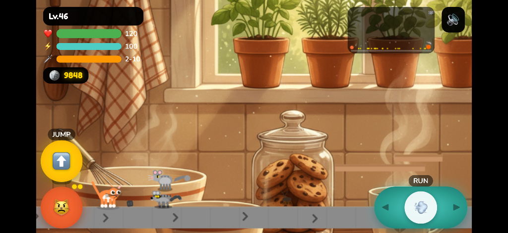 Explore cozy kitchens and catch crafty mice