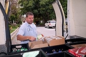 Wes Miller delivering Alta Dena dairy in the South Bay