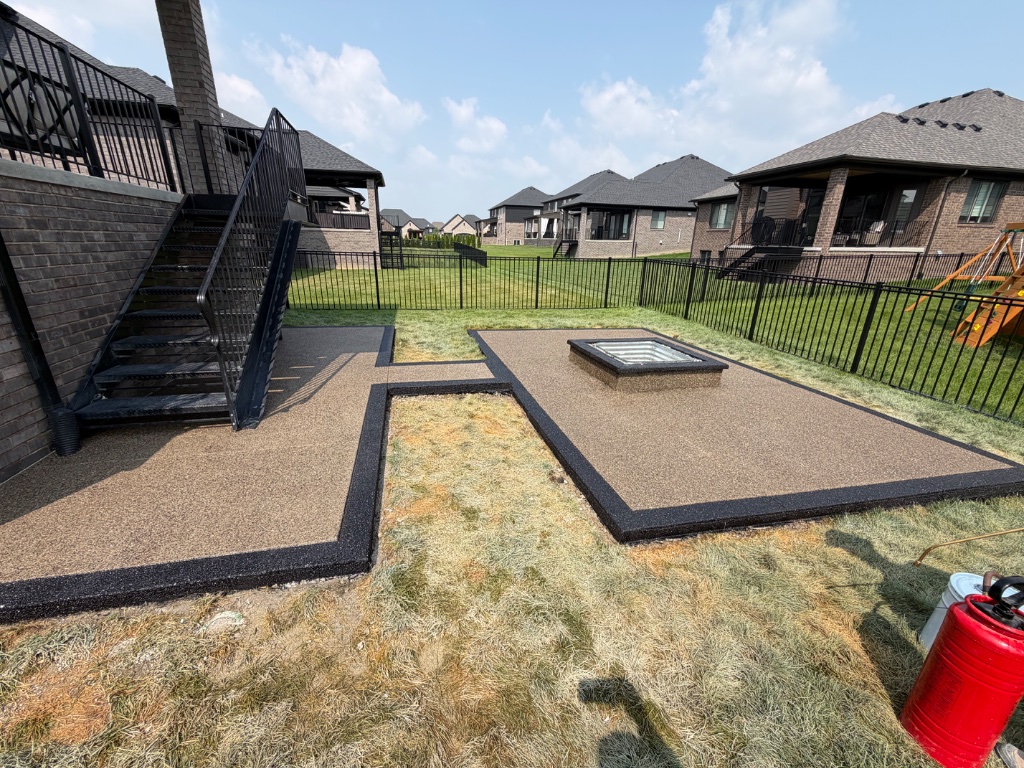 Patio & Fire Pit with Stair Access