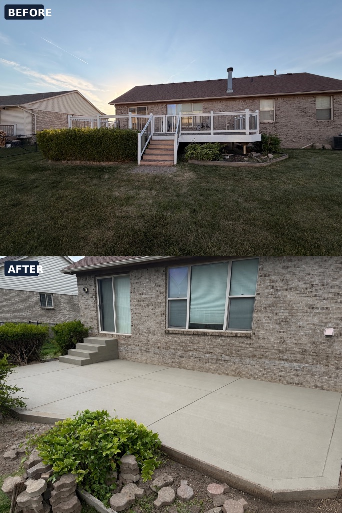 Deck-to-Patio Transformation