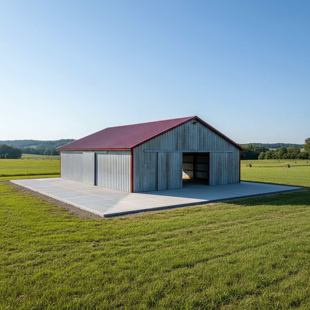 Agricultural Pole Barn Pad