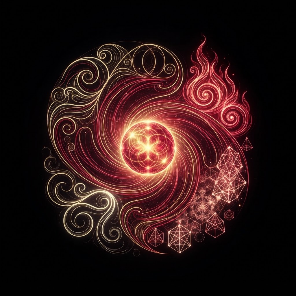 Geometria 04 — Essência nos elementos da natureza — o fluxo da energia vital