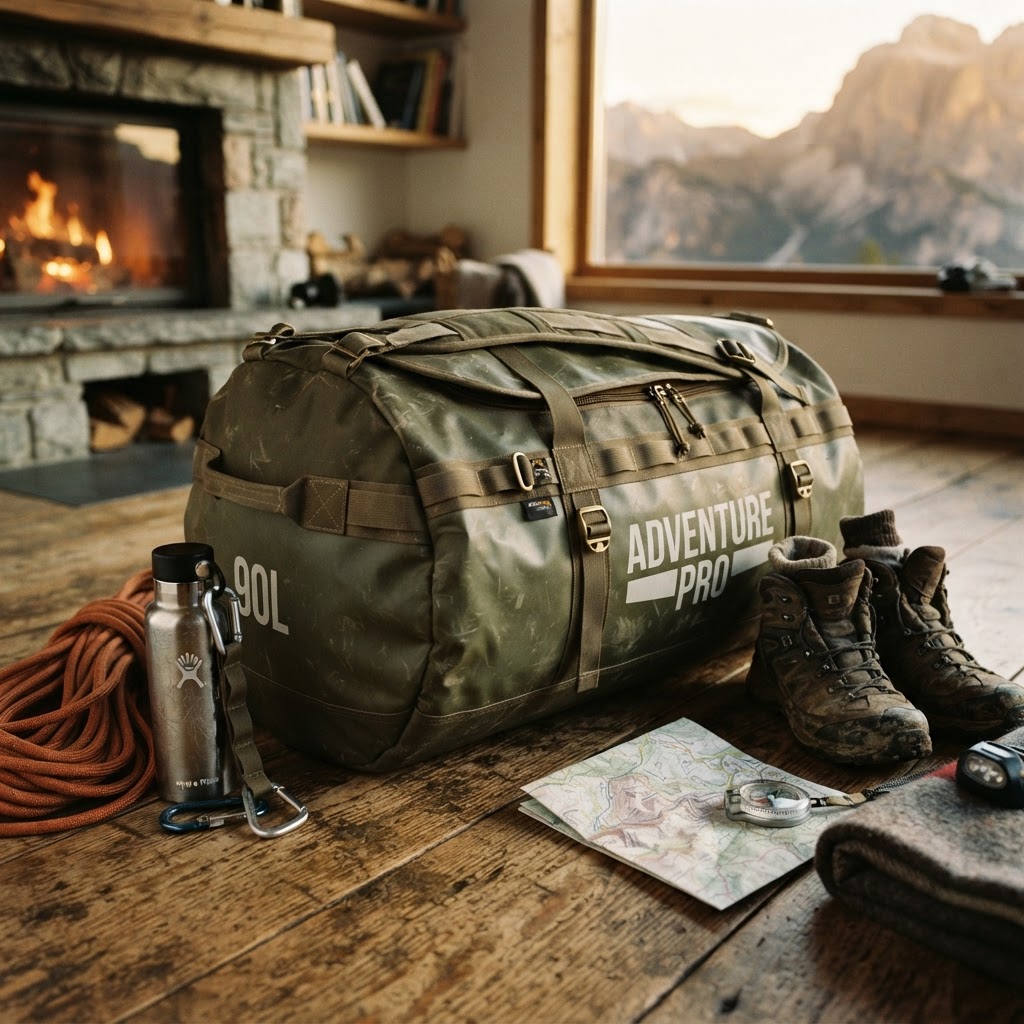 North Face duffel bag