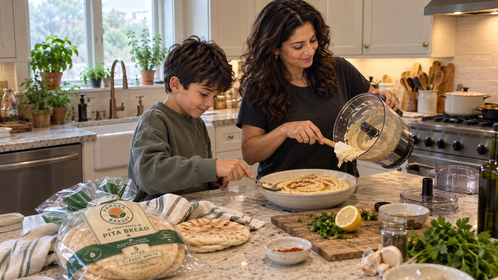 Pangea Bakery Pita Bread, fresh baked daily
