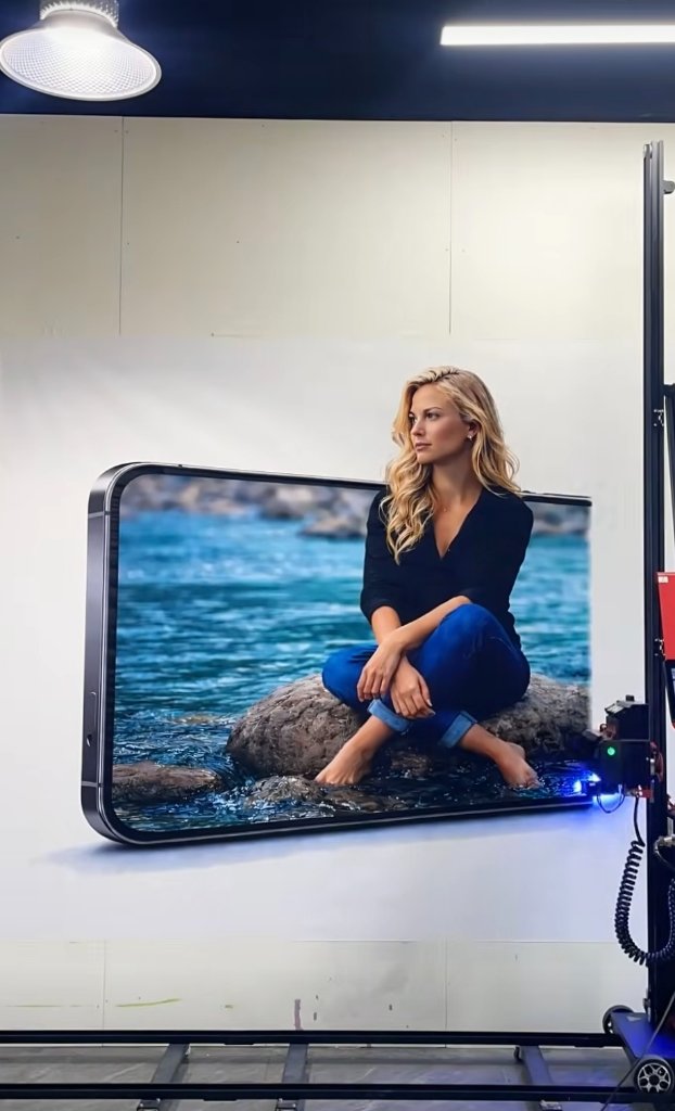 Smartphone Illusion — Girl on a Rock