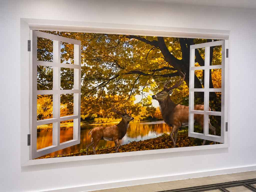 Window to an Autumn Forest