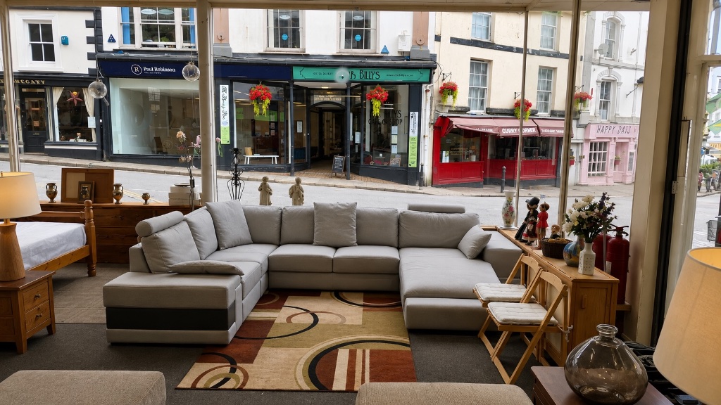 Inside the House & Home showroom, Penzance