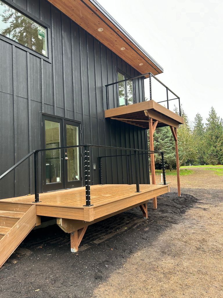 Black Siding Deck & Balcony