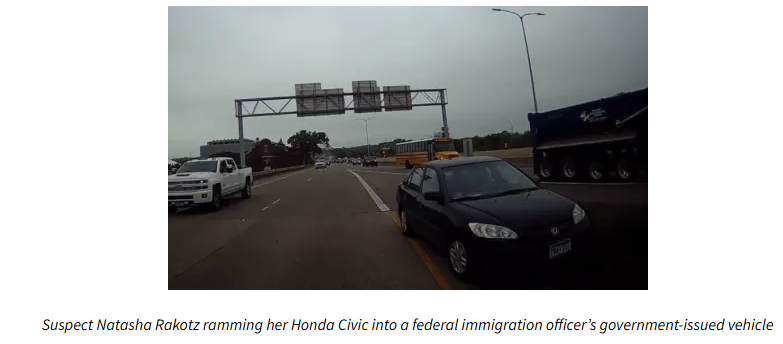 Rakotz Honda Civic ramming federal vehicle