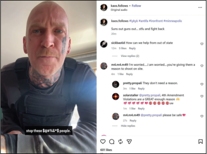 Kyle Wagner in bulletproof vest stop these people 601 likes