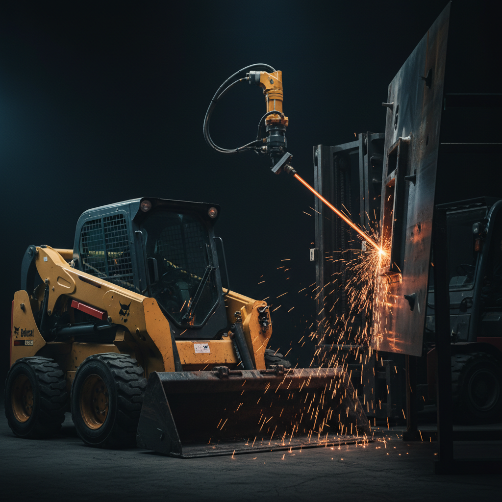 Laser cleaning heavy equipment
