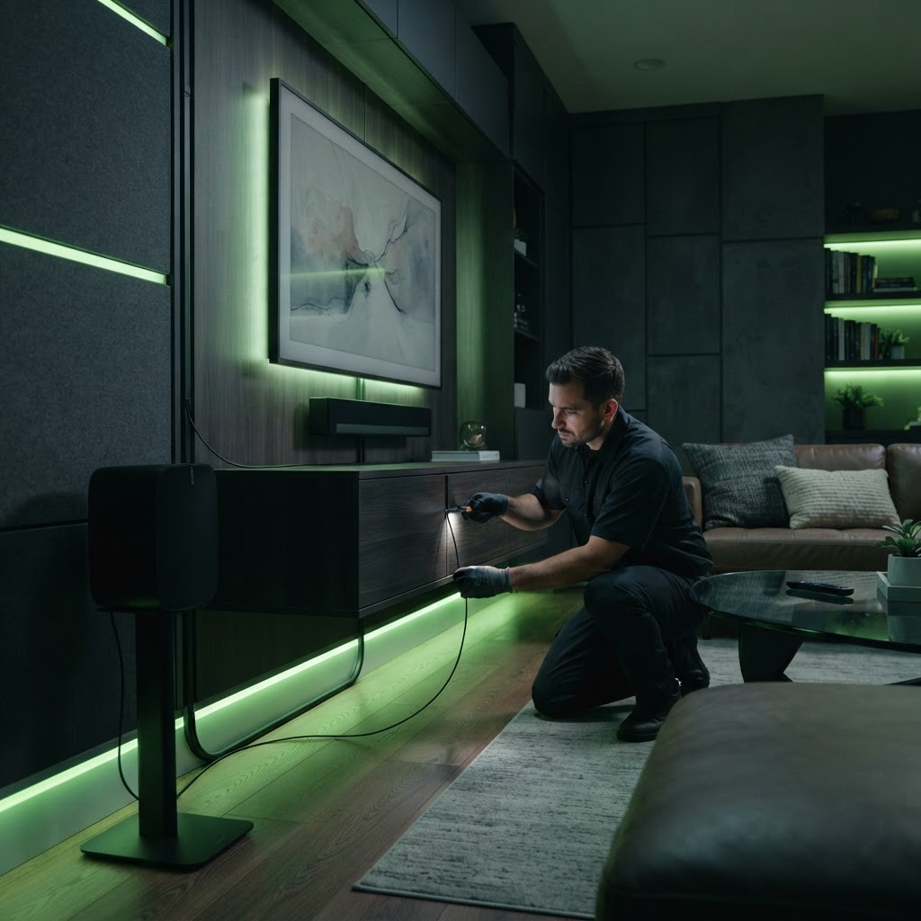 How to Hide Speaker Wires in Your Living Room