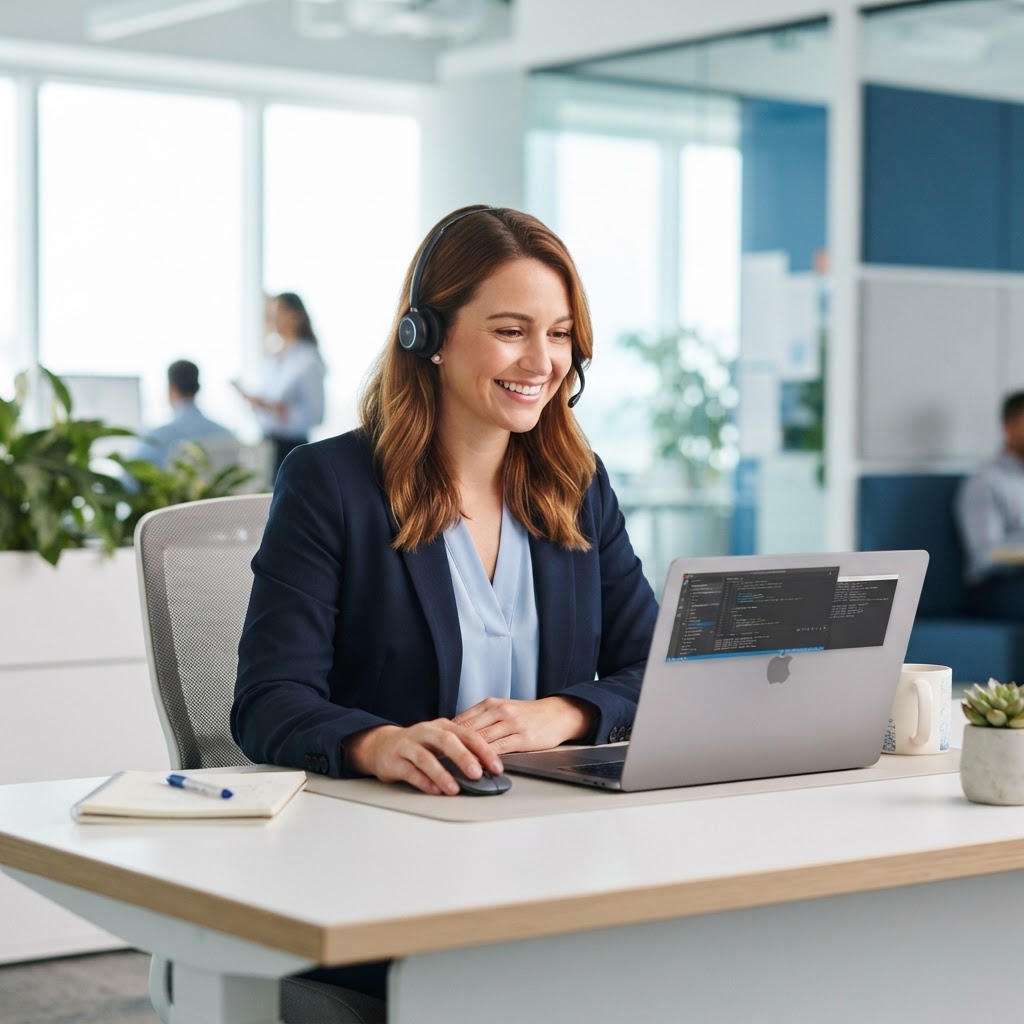 Friendly tech support specialist ready to help