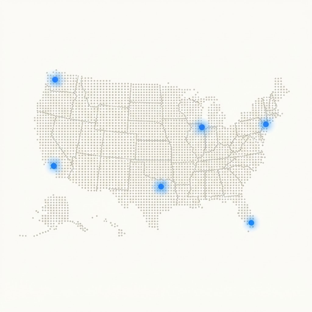 United States coverage map