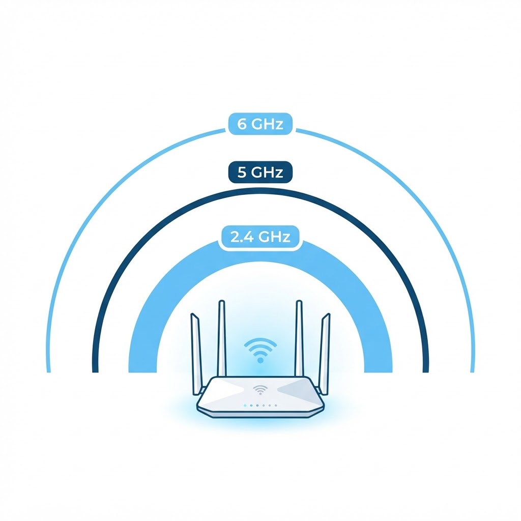 2.4 GHz vs 5 GHz vs 6 GHz: Choosing the Right WiFi Band