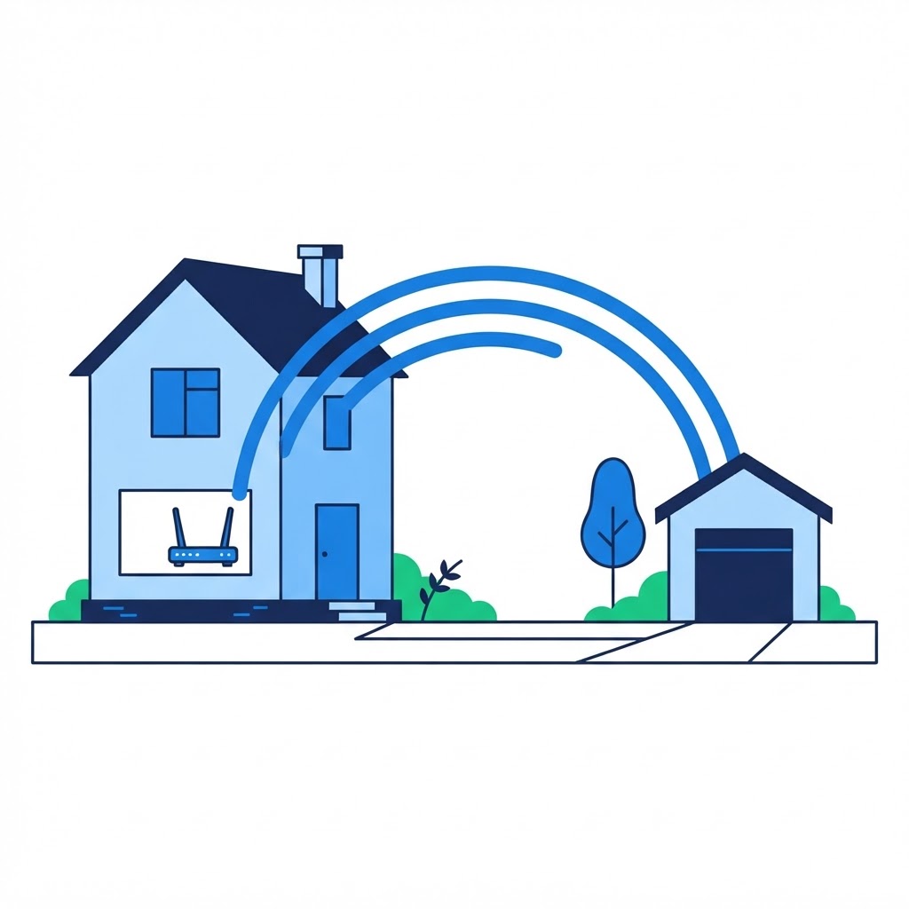 How to Extend WiFi to a Detached Garage or Backyard