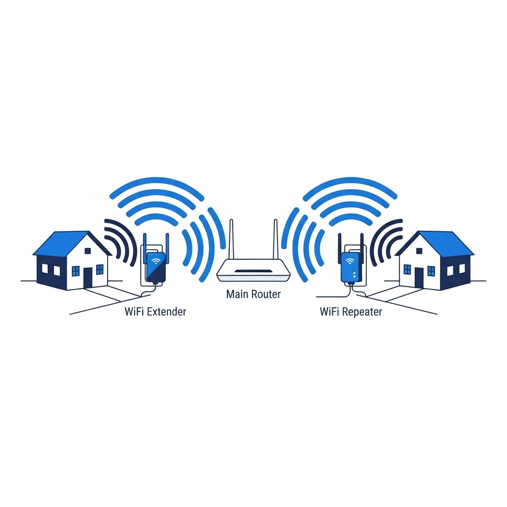 What Is the Difference Between a WiFi Extender and a WiFi Repeater?