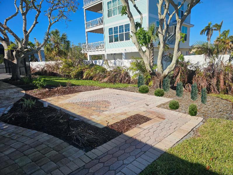 Backyard Paver Patio — Siesta Key, FL