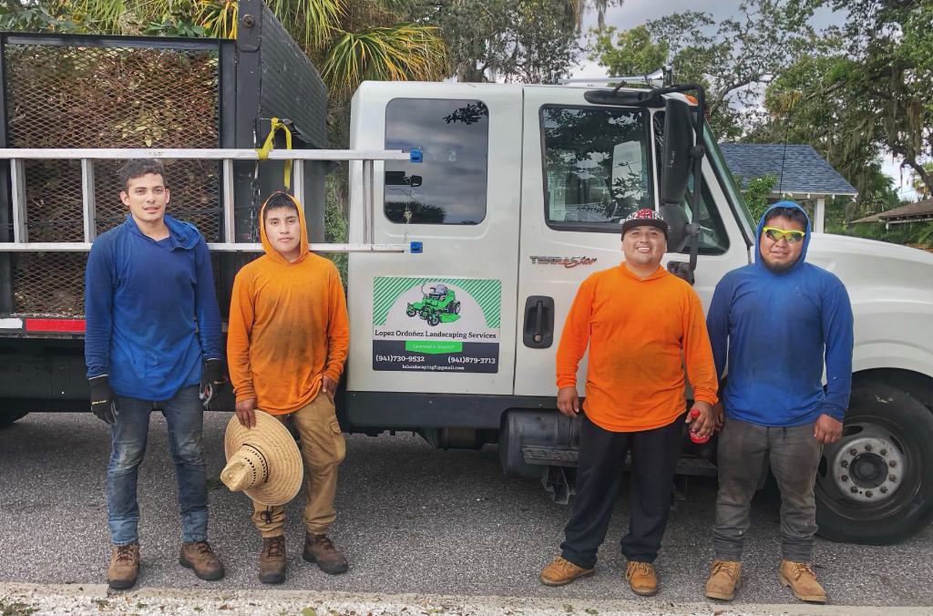 Lopez Tree & Landscape team — Wilson Lopez and crew