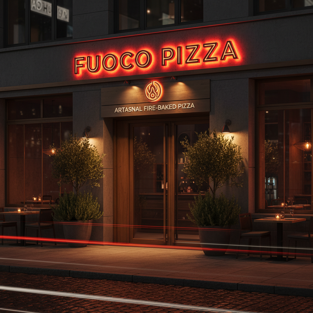 Fuoco Pizza — Restaurant Signage