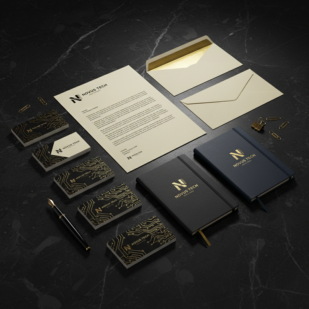 Tech Startup Premium Stationery